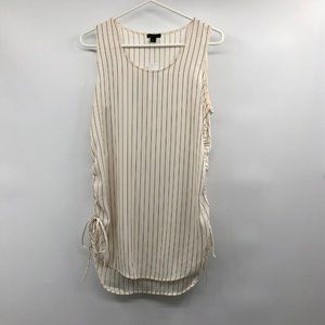 Ann Taylor Blouse Womens ST Tall New Striped Sleeveless